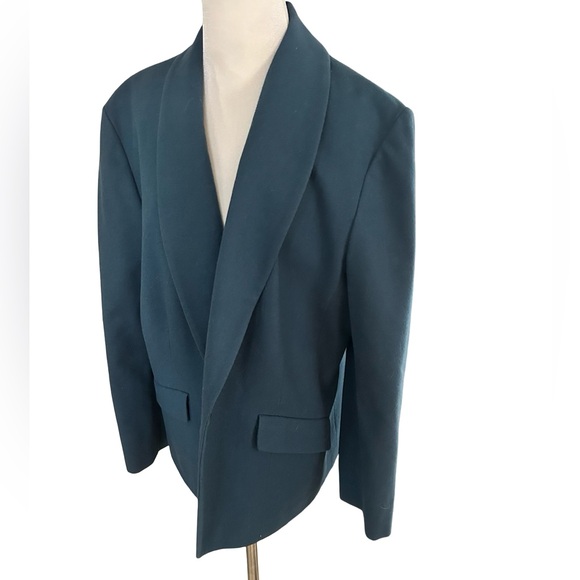 Women’s Vintage Pendleton 100% Virgin Wool Shawl Tuxedo Collar Blazer Size L-XL - Picture 8 of 12
